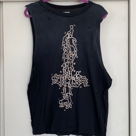 UNIF Tops - UNIF Upside Down Cross Orgy Muscle Tank